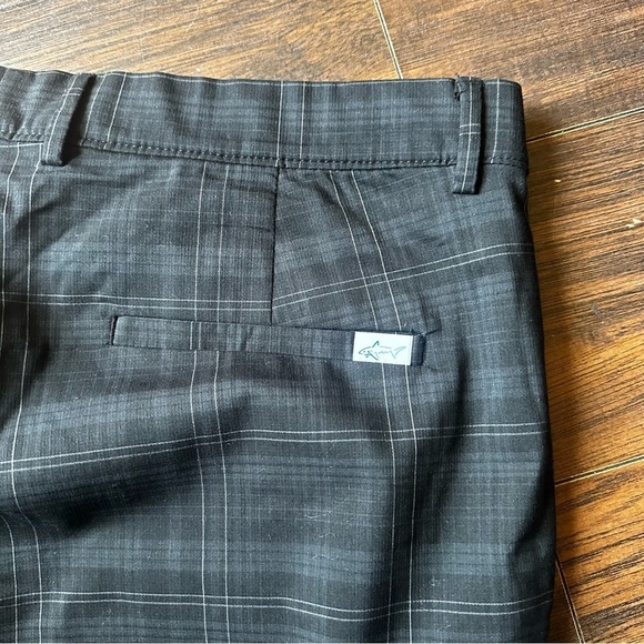Greg Norman Shark Attack Plaid Shorts - Picture 3 of 5